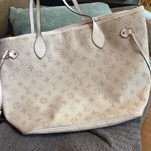 White Monogram Tote